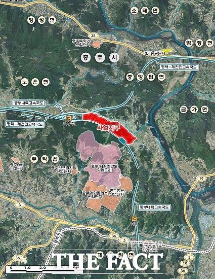 충주 드림파크 산업단지 위치도. / 충주시 제공