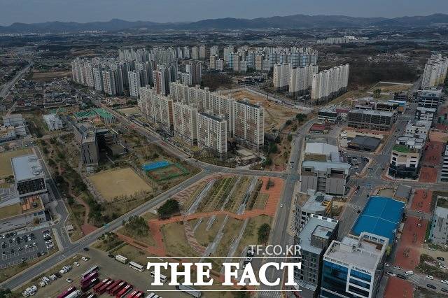 주민등록 인구 3만명을 넘어선 충북혁신도시 전경. / 충북도 제공