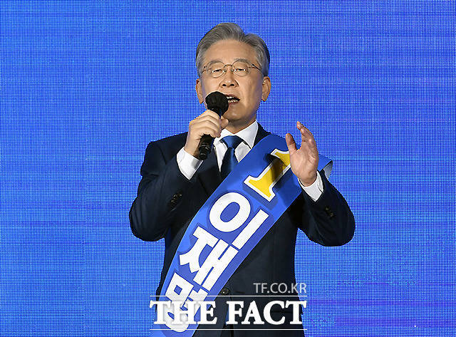 더불어민주당 대선후보 전북 경선에서 이재명 경기지사가 득표율 54.55%로 1위를 기록했다. /이새롬 기자