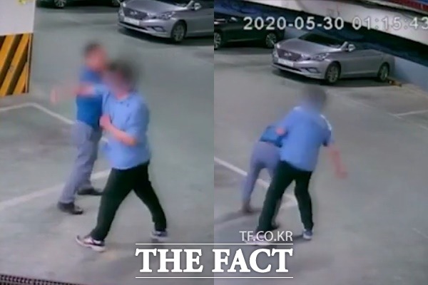 피해자가 올린 폭행 당시 CCTV 영상 캡처/인터넷 갈무리