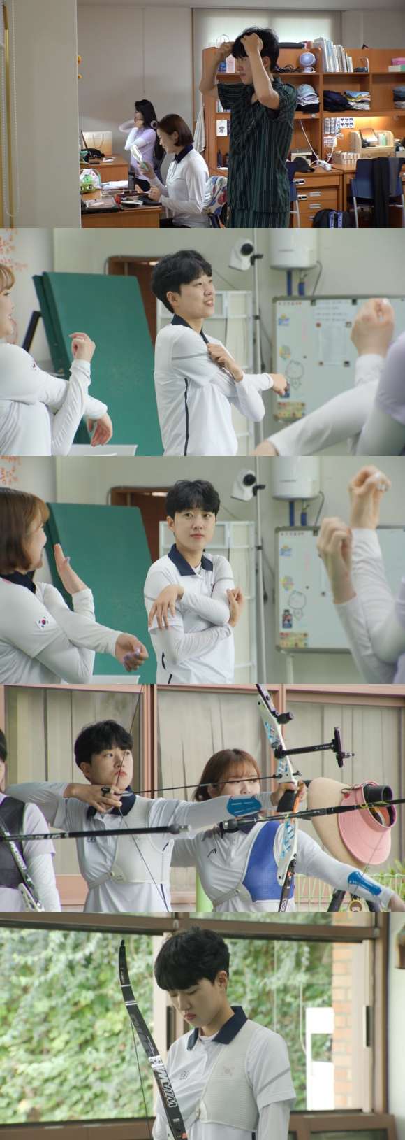 SBS 새 예능프로그램 워맨스가 필요해에서 안산의 양궁부 기숙사 생활과 훈련 모습이 공개된다. /SBS 제공