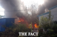  정읍 조경업체 창고서 화재…재산피해 8700만원