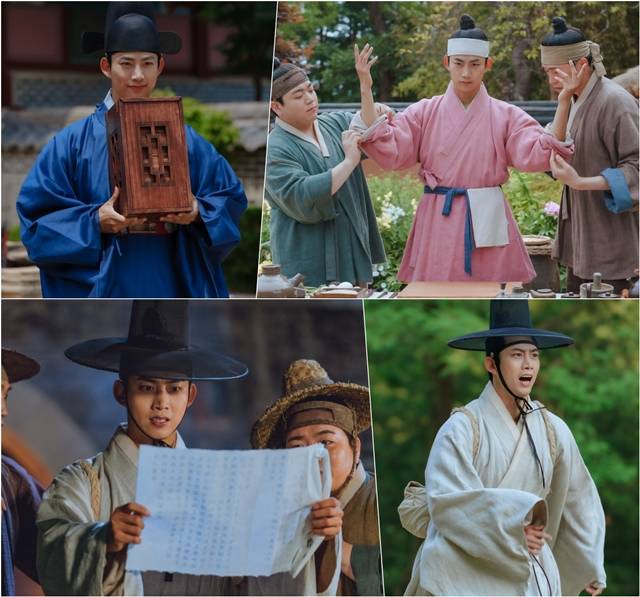 tvN 15주년 특별기획 월화드라마 어사와 조이 제작진은 옥택연의 반전매력이 담긴 스틸 컷을 공개했다. /tvN 어사와 조이 제공