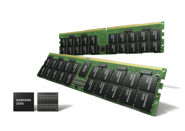 삼성전자가 업계 최선단 14나노 DDR5 D램 양산에 돌입했다. /삼성전자 제공