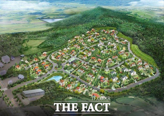 충남 천안시가 성거 오목마을 조성 토지 분양사업 최종 낙찰자를 선정해 3번째 사업 추진에 나섰다. 사진은 성거오목마을 조감도. / 천안시 제공