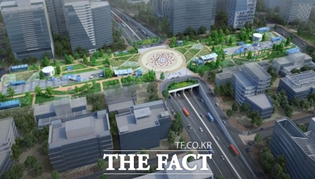 국토교통부가 파주운정3지구 개발계획(12차) 및 실시계획(10차)을 변경 승인했다.사진은 GTX광장 조감도/파주시 제공