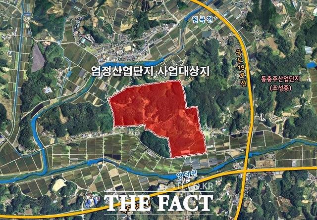 엄정산업단지 위치도. / 충주시 제공
