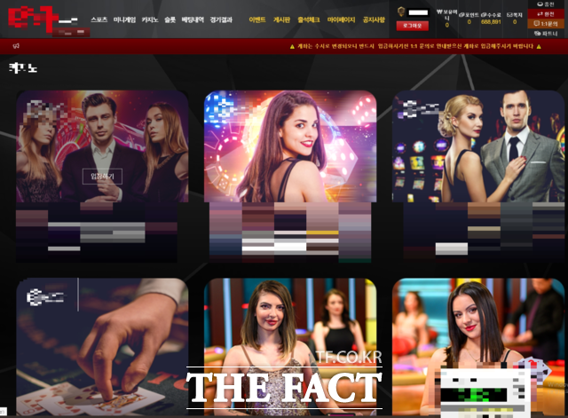 불법 도박사이트 구성 화면. /경기북부경찰청 제공