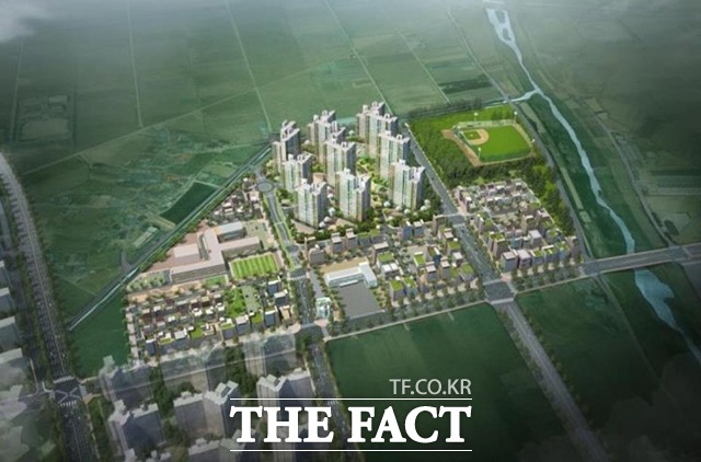 ‘아산 모종2지구 도시개발사업’이 지난 8일 충청남도로부터 실시계획승인을 받았다. 사진은 모종2지구 도시개발 사업 조감도. / 아산시 제공