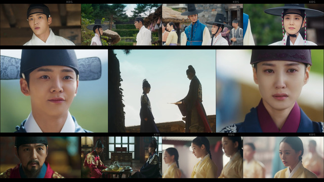 9일 방송된 드라마 연모에서 박은빈과 로운이 서글픈 이별을 맞았다. /방송 캡처