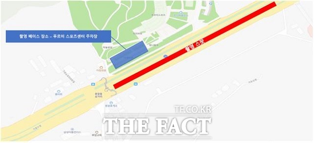 청주 가로수길 통제구간. / 청주영상위 제