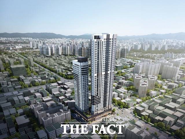 KCC건설이 대전시 서구 용문동 일대에 공급하는 ‘대전 씨엘리오 스위첸’이 오는 18일 견본주택을 개관하고 본격적인 분양에 나선다. / KCC건설 제공