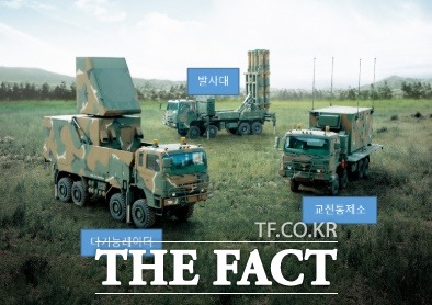 한국군이 양산 중인 천궁 미사일 체계./방위사업청