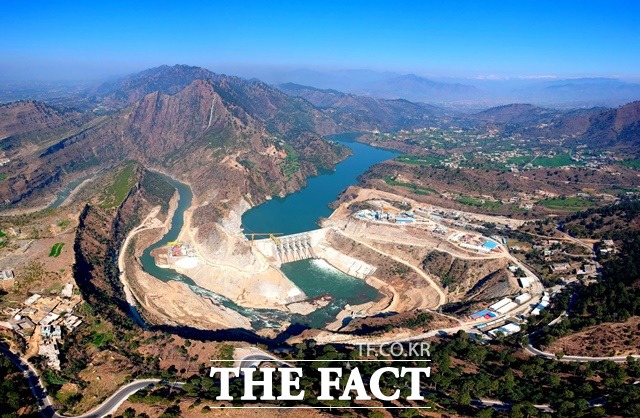 파키스탄 굴푸르 수력사업 전경/한국남동발전 제공