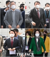  이재명-윤석열-심상정-안철수, '한자리에 모인 대선 주자들' [TF사진관]