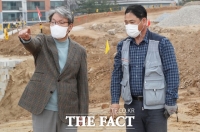  유진섭 정읍시장, 수성동 '샘골 사랑 숲' 조성 현장 방문