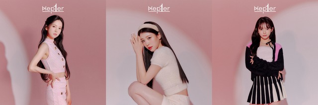 그룹 케플러가 12월 14일 데뷔한다. 최유진 샤오팅 마시로(이상 왼쪽부터)의 콘셉트 사진이 공개됐다. /웨이크원, 스윙엔터테인먼트 제공