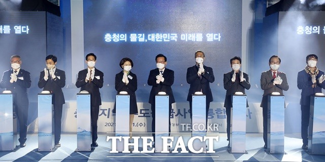 충남도는 1일 천안정수장에서 대청3단계 광역상수도 사업 준공식을 가졌다. / 충남도 제공