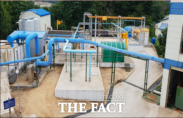 양양군 포월농공단지에 설치돼 있는 공공폐수시설 사진/양양군 제공
