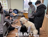  청도 모계중, 코로나 19 힘들었는데 강아지와 함께 너무 즐거웠어요[TF현장]