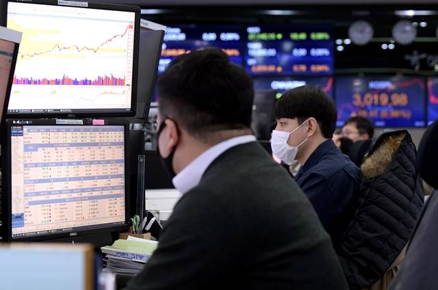 3일 오전 9시 15분 현재 코스피는 전일 대비 4.16포인트(+0.14%) 오른 3005.96에 거래 중이다. /이선화 기자