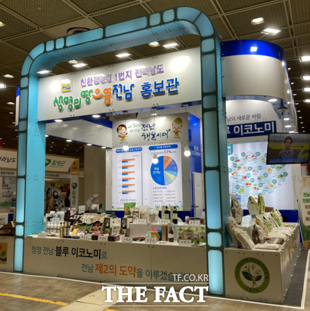 2020년 서울 코엑스에서 열린 친환경뉴기농 무역박람회에 참석한 전남의 옹보부스. /전남도 제공