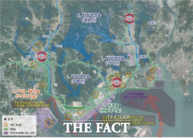 광양시는 산림청 공모 ‘2022년 도시바람길숲 조성사업’에 전남에서 유일하게 선정되어 국비 100억 원을 포함한 총사업비 200억 원을 투입한다. /광양시 제공