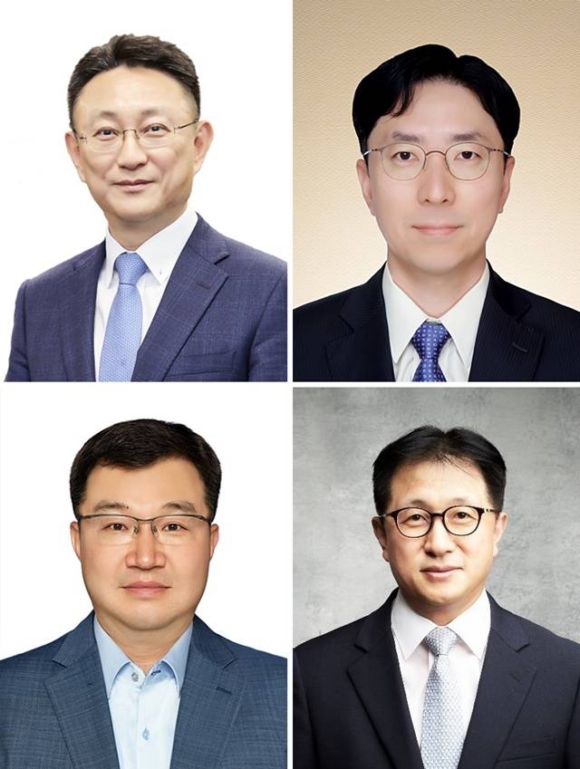 삼성생명은 13일 2022년 정기 임원인사를 실시했다. 왼쪽 상단부터 시계방향으로 김우석·박준규·홍성윤·홍선기 부사장의 모습이다. /삼성생명 제공