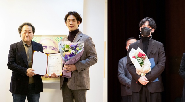 배우 겸 화가 박기웅이 특별공로상 수상자로 선정되며 올해만 벌써 네 번째 상을 받았다. /마운틴무브먼트 제공