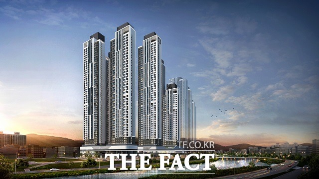 코오롱글로벌이 대전 중구 선화동에 선보이는 ‘대전 하늘채 스카이앤 2차’가 오는 17일 견본주택을 개관한다. / 코오롱글로벌 제공.