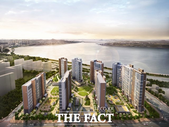 전북 군산신역세권 D-2블록에 들어서는 종합부동산회사 우미건설의 ‘군산신역세권 우미린 센텀오션’ 조감도. /우미건설 제공