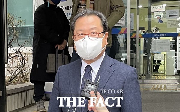 조광한 남양주시장이 무죄 판결을 받은 이후 입장을 밝히고 있다./ 의정부=박민준 기자