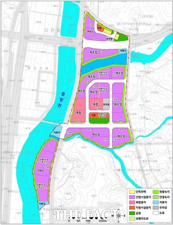 경기양주 테크노밸리 토지이용계획도. /양주시 제공