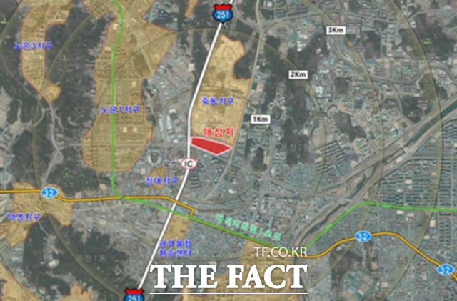 대전 유성구 장대 도시첨단산업단지 조성사업’ 위치도 / 대전시 제공