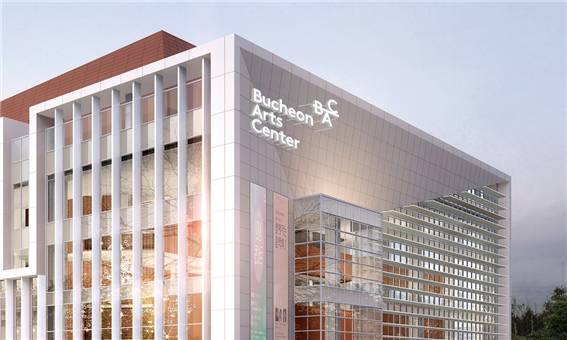 부천시는 지난 3일, 임인년 새해를 맞아 클래식 음악 특화공연장인 부천아트센터 BI를 공개했다. 사진은 부천아트센터 BI 설치예시 / 부천시 제공