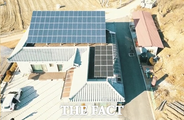 충남 공주에 주민수익형 마을발전소가 설치됐다. / 충남도 제공