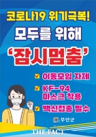  무안군, ‘잠시 멈춤’ 캠페인으로 코로나19 방역 안간힘