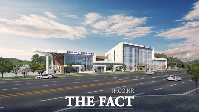 충남 천안시가 조성을 추진중인 청소년복합커뮤니티센터 투시도 모습. / 천안시 제공