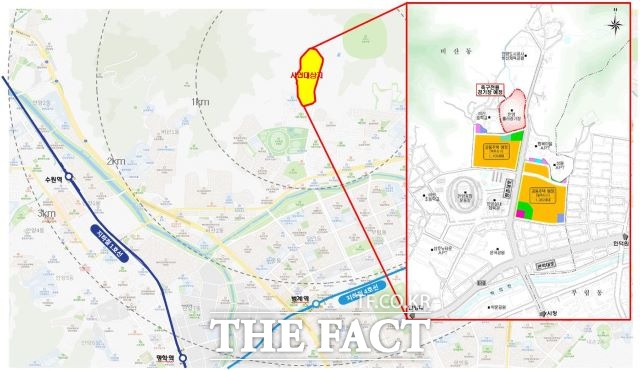 FC안양 축구전용경기장 위치도./ 안양시 제공