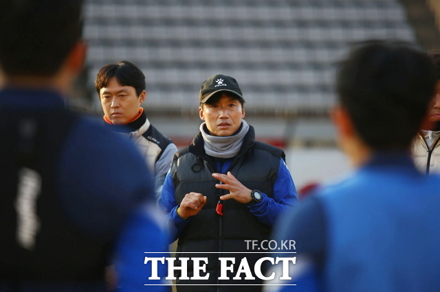 프로축구 광주FC가 지난 3일부터 경남 창원 일대에서 1차 동계훈련을 하고 있다./광주FC 제공