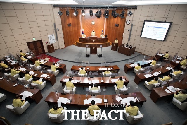 18일 전북 군산시의회가 제243회 임시회를 개회했다. /군산시의회 제공