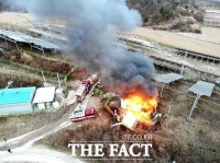  군위 태양광시설 폭발...2억3500만원 피해