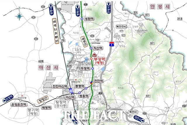 충남 천안지역의 7번째 수도권 전철역인 부성역 신설이 확정됐다. / 천안시 제공