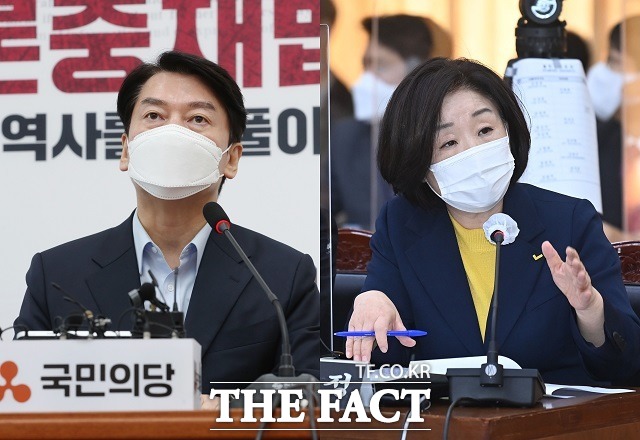 안철수 국민의힘 대선 후보, 심상정 정의당 대선 후보. /남윤호 기자