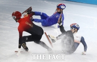  경기 중 충돌로 쓰러진 박장혁…'어드밴스로 준결승 진출' [TF사진관]