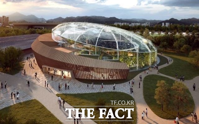 2023순천만국제정원박람회에 맞춰 개장을 준비중인 식물원 조감도.