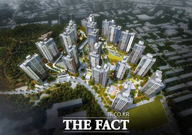 한화건설이 충북 청주시에 선보이는 ‘한화 포레나 청주매봉’ 조감도. / 한화건설 제공