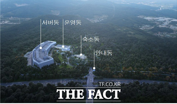 네이버가 오는 2023년부터 세종시 집현동에서 가동할 예정인 제2 데이터센터 각(閣) 세종의 주요 시설 배치도 / 네이버 제공