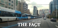  부산 한 BRT 구간서 버스 50여대 정차한 이유는?