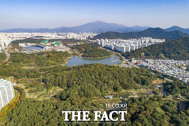 광주 중앙근린공원 특례사업 개발 대상지 전경./광주=박호재 기자